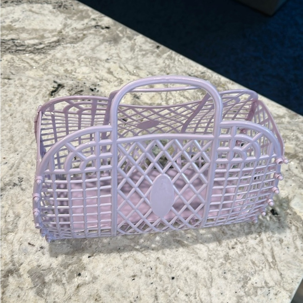 Lilac Purple Jellie Tote Bag